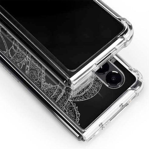 Dragon Ball Z Negative Shenron Galaxy Z Fold4 5G Clear Case